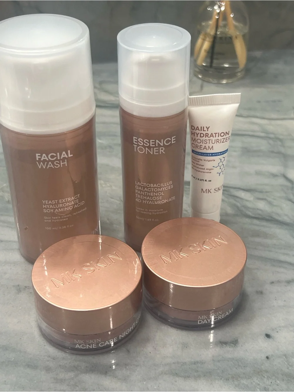 MK Skin Rose Gold Skincare Cleansing & Hydration Set